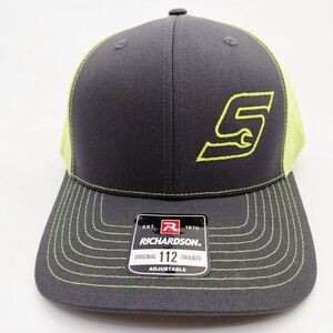 Richardson 112 Trucker Cap Hat Mesh Snapback Snap-On Embroidered Fluorescent